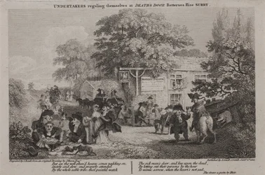 Begravningsentreprenörer hyllar sig själva vid Deaths Door, 1801